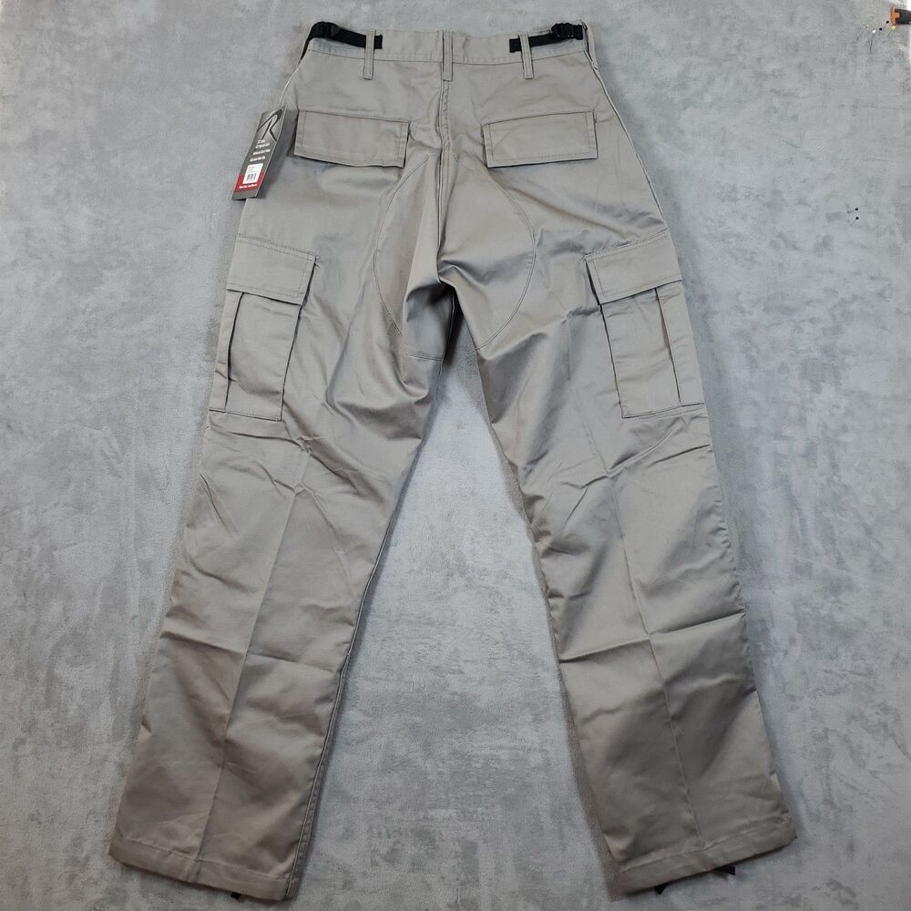 Rothco Grey Military Tactical BDU Cargo Pants Men's Small Regular 27 To 31 Inch